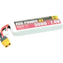 RED POWER RD XT 3000 S2 - Paquete de baterías, Li-polímero, 7,4 V, 3000 mAh