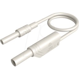 HIRSCHMANN TEST & MEASUREMENT MAL S WSB 100 WS - Cable de medición, 2,5 mm², 1,00 m, blanco, protegido, ap