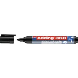 EDDING 360SW - Marcador para pizarra blanca, 1,5 - 3,0 mm, negro