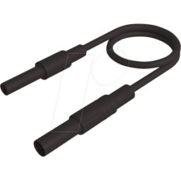 HIRSCHMANN TEST & MEASUREMENT MAL SGG-B 100 SW - Cable de medición, 2,5 mm², 1,00 m, negro, asegurado