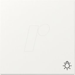 GIRA 3285 27 - Balancín con símbolo de luz, blanco puro opaco sat