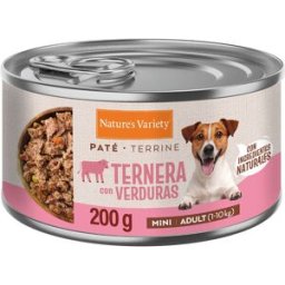 Nature`s Variety Nature’s Variety Paté Ternera y Verduras Lata para Perros Mini Adultos 6 x 200 gr