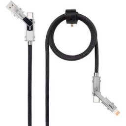 Nanocable Cable USB 2.0 27W c/ LED USB-C/USB-A/M > Lightning/USB-C/M 1 M