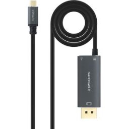 Nanocable Cable Conversor USB-C/M > DisplayPort/M 8K 1.8 M Negro