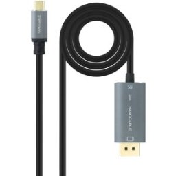 Nanocable Cable Conversor USB-C/M > DisplayPort/M 8K 2 M Negro