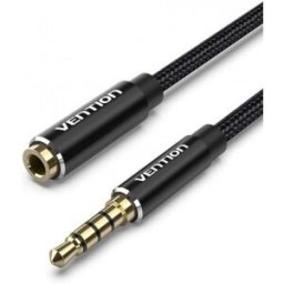 Vention Cable Estéreo BHCBI - Jack 3.5 Macho - Jack 3.5 Hembra - 3m - Negro