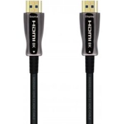 Aisens Cable HDMI V2.1 AOC Ultra Alta Velocidad / HEC 8k@60Hz 4k@120Hz 4:4:4 48Gbps, A/M-A/M, Negro,