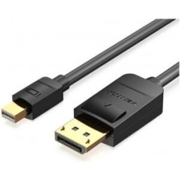 Vention HAGBF adaptador de cable de vídeo 1 m DisplayPort HDMI Negro