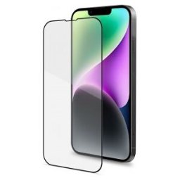 Celly Full Glass, Apple, iPhone 14, Resistente a rayones, Negro, Transparente, 1 pieza(s)