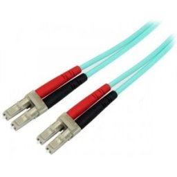 StarTech.com Cable de 3m de Fibra Óptica Dúplex Multimodo OM4 de 100Gb 50/125 LSZH LC a LC - Aguamar