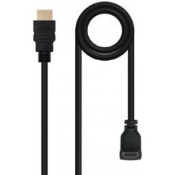 Nanocable CABLE HDMI ACODADO V1.4 (ALTA VELOCIDAD / HEC), A/M-A/M, 1.8 M