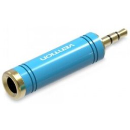 Adaptador Jack Vention VAB-S04-L - Jack 3.5 Macho - Jack 6.5 Hembra - Azul
