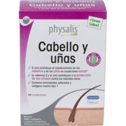 Physalis cabello y uñas 45comp.