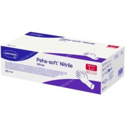 Peha-soft peha-soft guantes nitrilo blanco s/polvo t/g 100 un