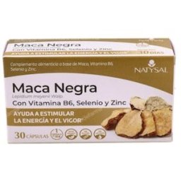 Natysal maca negra con b6, selenio y zinc 30cap.
