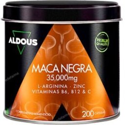 Aldous bio maca negra peruana complex 35000 mg ext 20:1 200 cap arginin