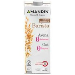 Amandin bebida vegetal de avena barista 0% azucar 1lt 6uds