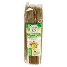 Jardin bio espagueti de quinoa ajo perejil 500gr. bio