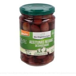 Bio organica italia aceituna negra deshuesada 280gr. demeter