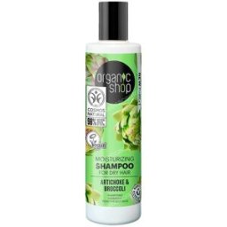 Organic shop champu hidratante para cabello seco »alcachofa y brocoli 28