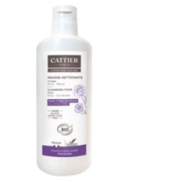 Cattier espuma limpiadora facial sin jabon 150ml.