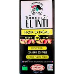 Saldac chocolate negro 100% 100 gr eco