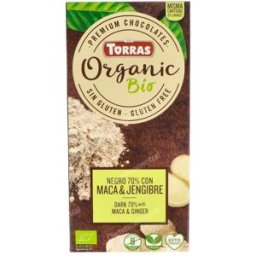 Torras chocolate negro con maca-jengibre 100gr. bio sg
