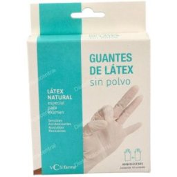 Vcs farma vcs guantes latex blanco s/polvo t/m 10 un