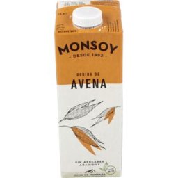Monsoy bebida vegetal de avena 1lt 6uds. bio