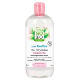 So bio etic agua micelar calmante aloe-rosas 500ml.