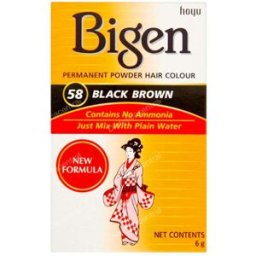 Bigen bigen hair color black brown nÂº58 6gr