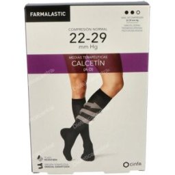 Farmalastic farmalastic calcetin nor elastico negro t/m t:22-25 p:33-43 cm 2 un