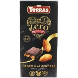 Torras chocolate negro 72% con almendra zero 150gr