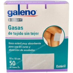 Galeno galeno gasa est tejido s/tejer 10x10 cm 50 un blanco
