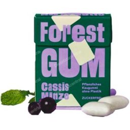 Forest gum chicle grosella negra y menta 20gr sin plastico