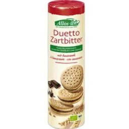Allos galletas rellenas de chocolate negro 330 gr bio