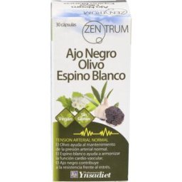 Zentrum zentrum ajo negro-olivo-espino 30cap.