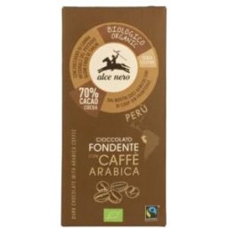 Ahead Alce nero chocolate negro con cafe arabica tableta 50gr bio