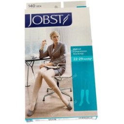 Jobst jobst media cor nor c/punt t/4 24-25 cm negro 2 un