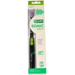 Gum cepillo elec sonic daily negro pilas 1un