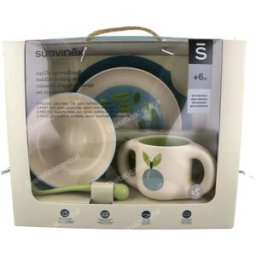 Suavinex vajilla inf mantel-bol-plato-taza-cuchara nino +6m