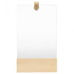 Vidaxl Espejo De Pared De Madera Maciza De Pino 23x39,5 Cm