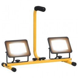 vidaXL Foco LED con asa 2x30 W blanco cálido