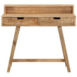 VidaXL Escritorio de Madera Rugosa y Mango 100x45x90cm