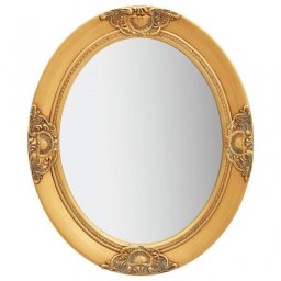 Vidaxl Espejo De Pared Estilo Barroco Dorado 50x60 Cm