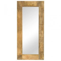 Vidaxl Espejo De Madera Maciza De Mango 50x110 Cm