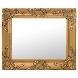 Vidaxl Espejo De Pared Estilo Barroco Dorado 50x40 Cm