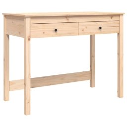 Vidaxl Escritorio Con Cajones Madera Maciza De Pino 100x50x78 Cm