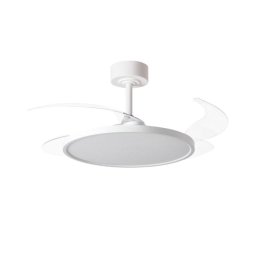 Bel Air Slim 72w Ventilador De Techo 4 Aspas Retráctiles Blanco