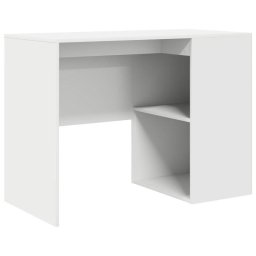 Escritorio vidaXL Burdeos Blanco 73,5x102x50 cm con 2 compartimentos abiertos